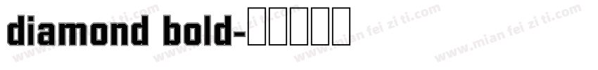 diamond bold字体转换